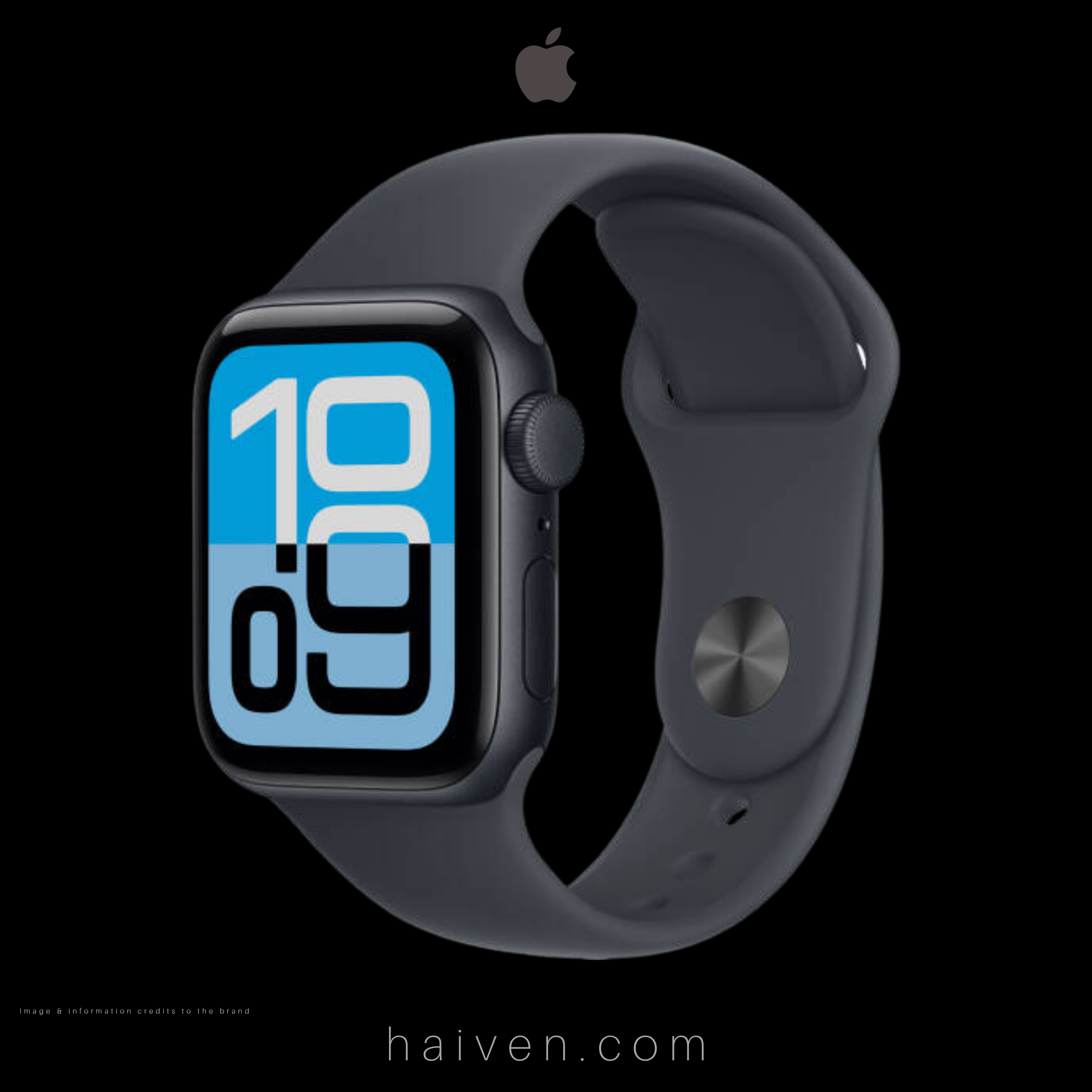 Apple Watch SE (3rd Generation) GPS 40mm Midnight Aluminum Case with Midnight Sport Band (S/M)