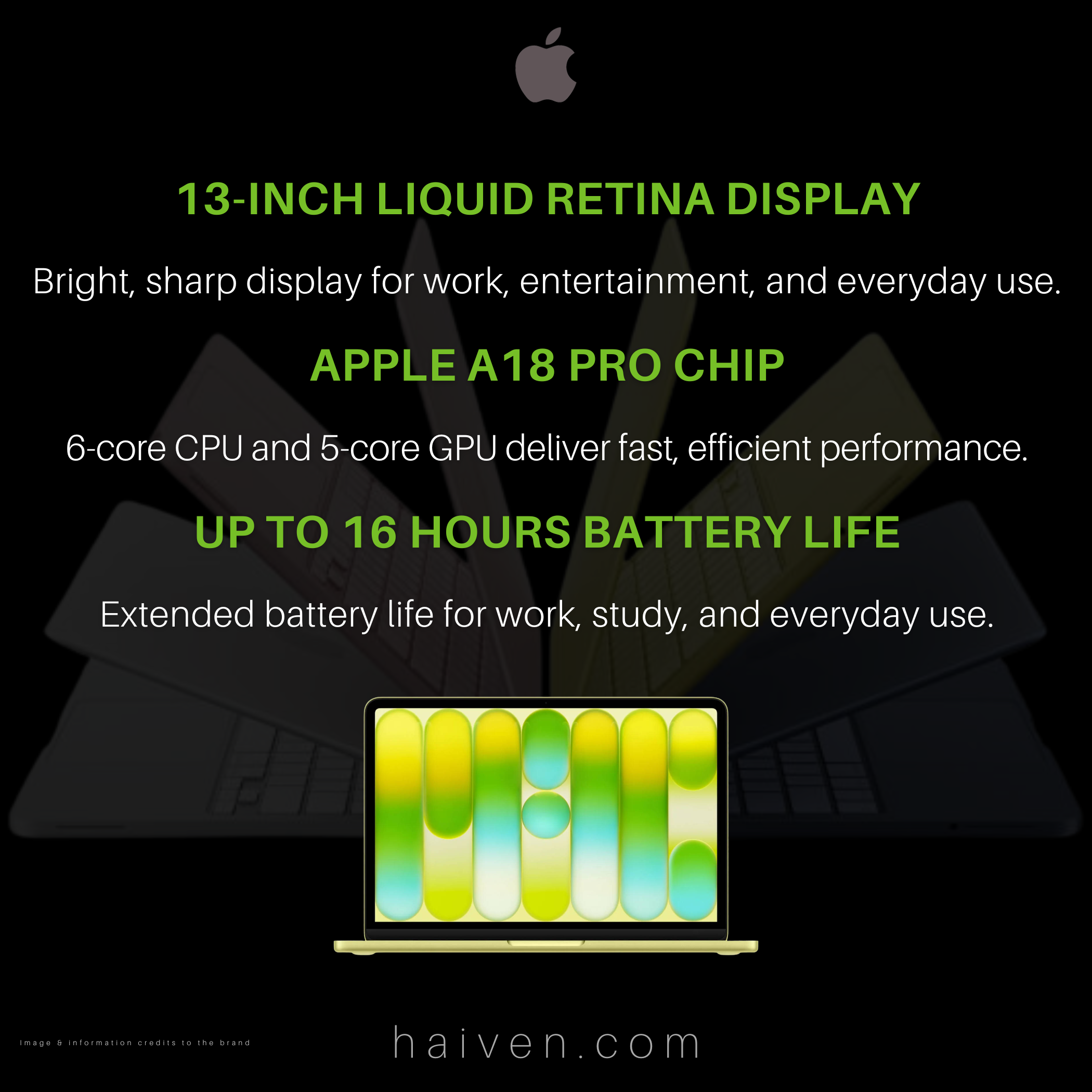 Apple MacBook Neo MHFD4 LLA A18 Pro 6-Core CPU 5-Core GPU 8GB 256GB Citrus