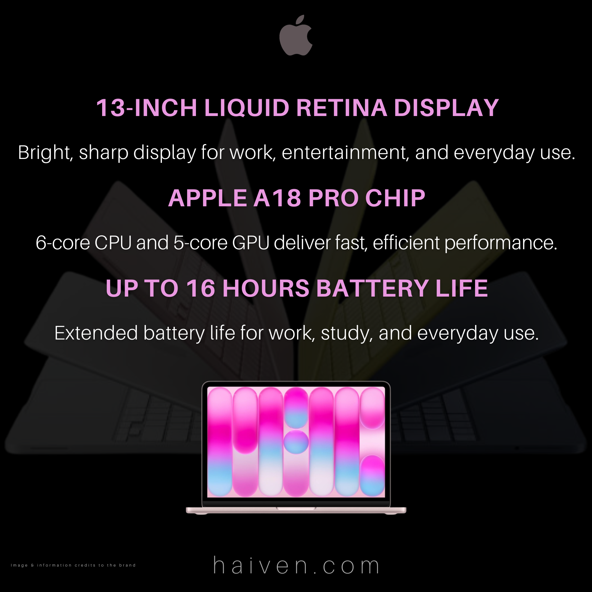 Apple MacBook Neo MHFH4 A18 Pro 6-Core CPU 5-Core GPU 8GB 256GB Blush
