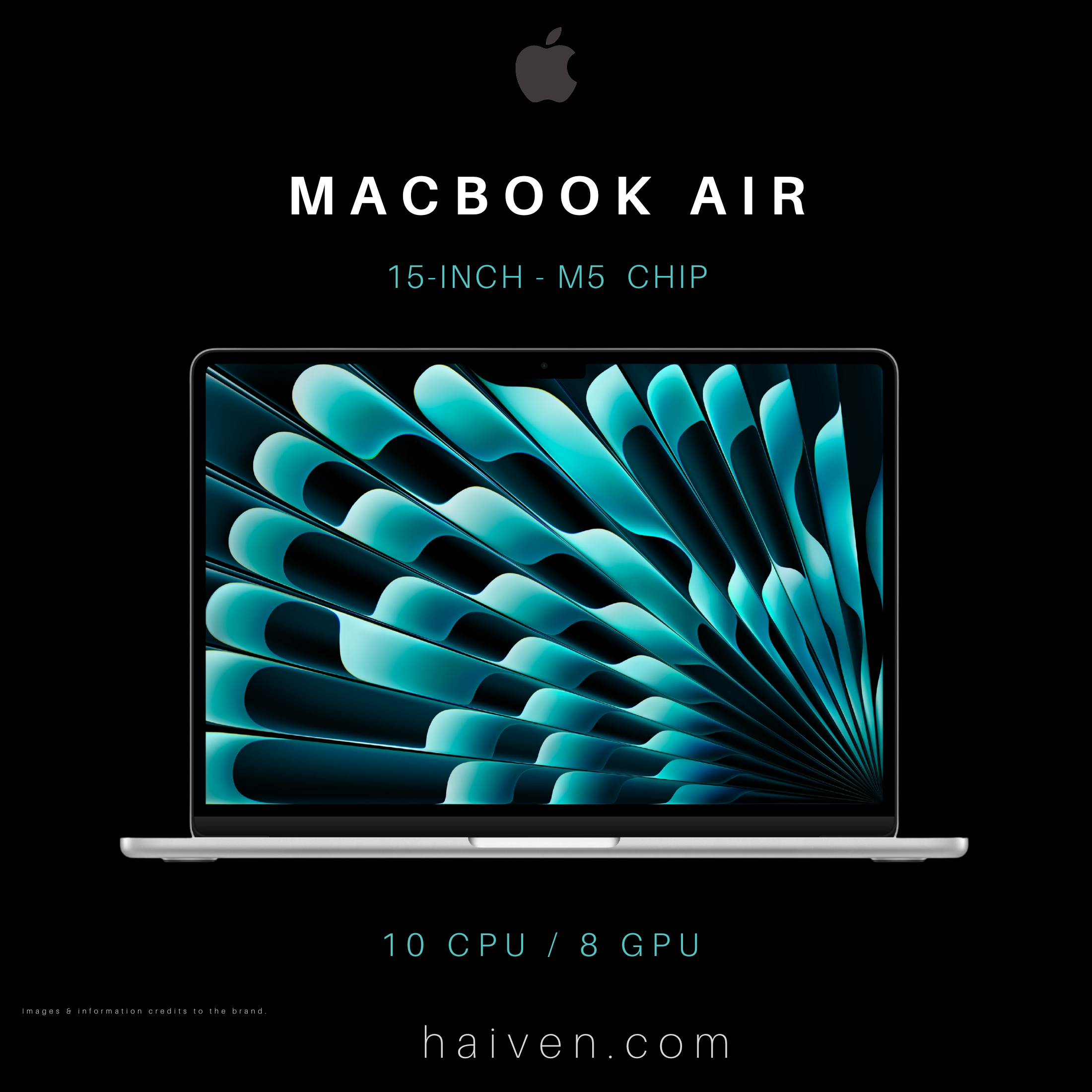 Apple MacBook Air 13-Inch M5 10-Core CPU 8-Core GPU 16GB 512GB Midnight | MDH74