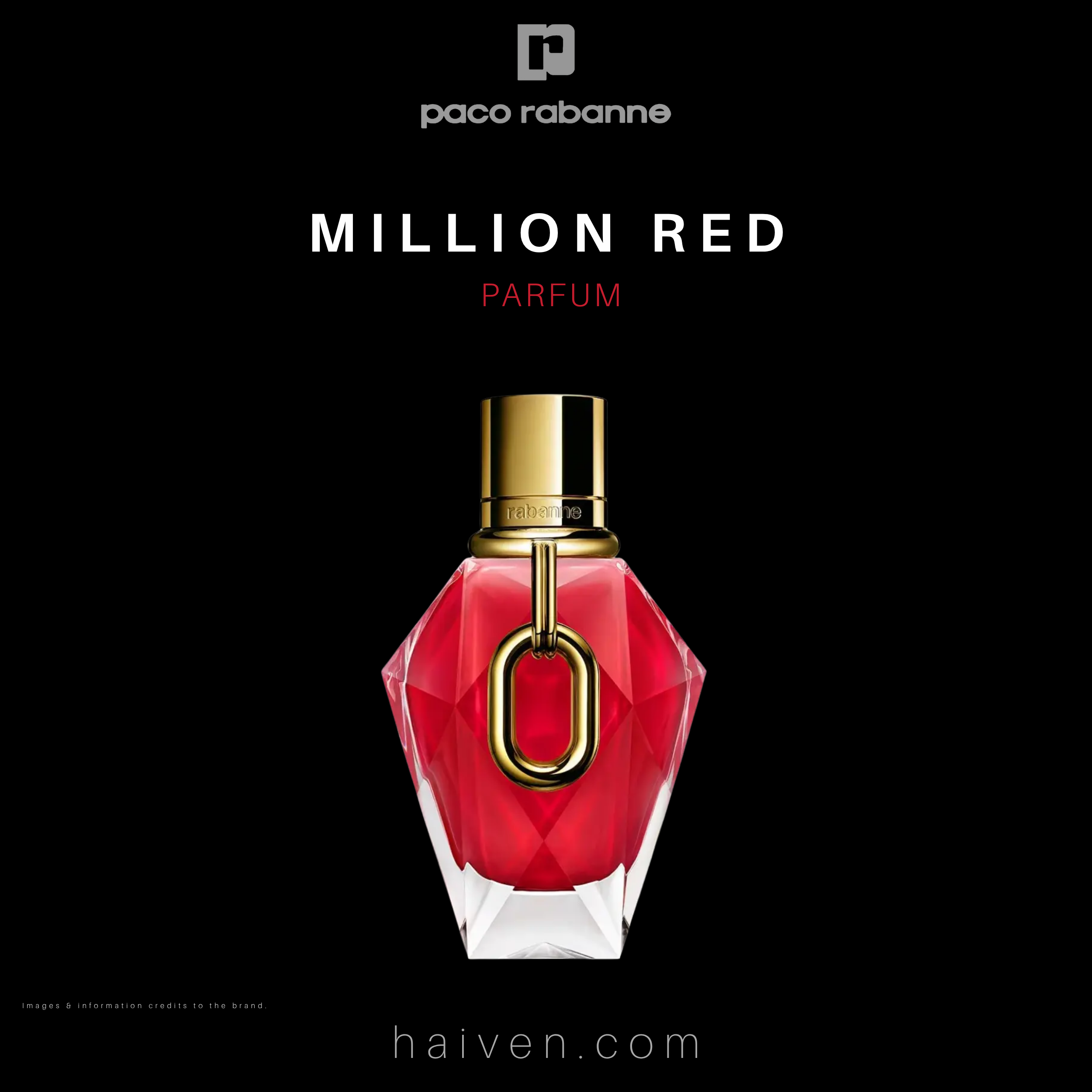 Paco Rabanne Million Red For Her Parfum 90ml