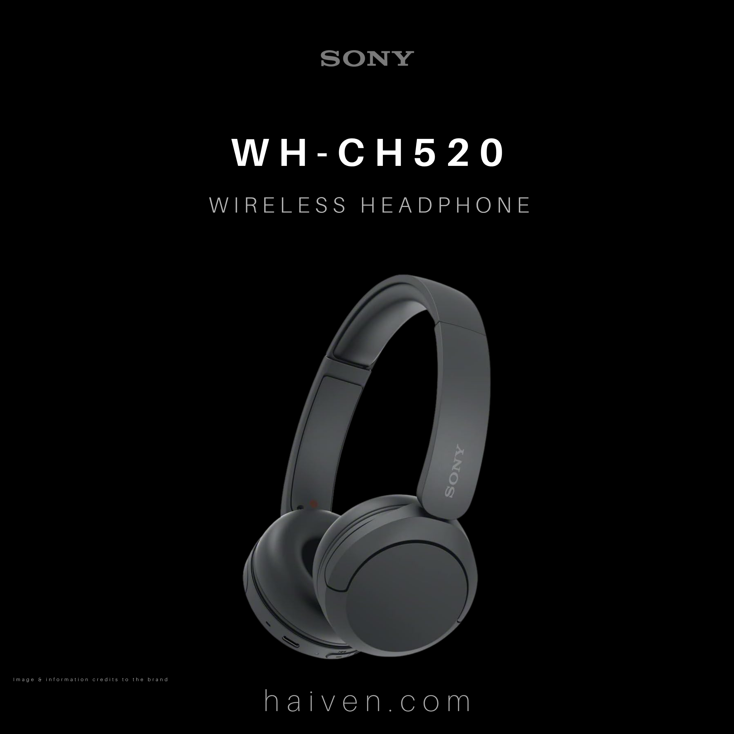 Sony WH-CH520 Wireless Headphones