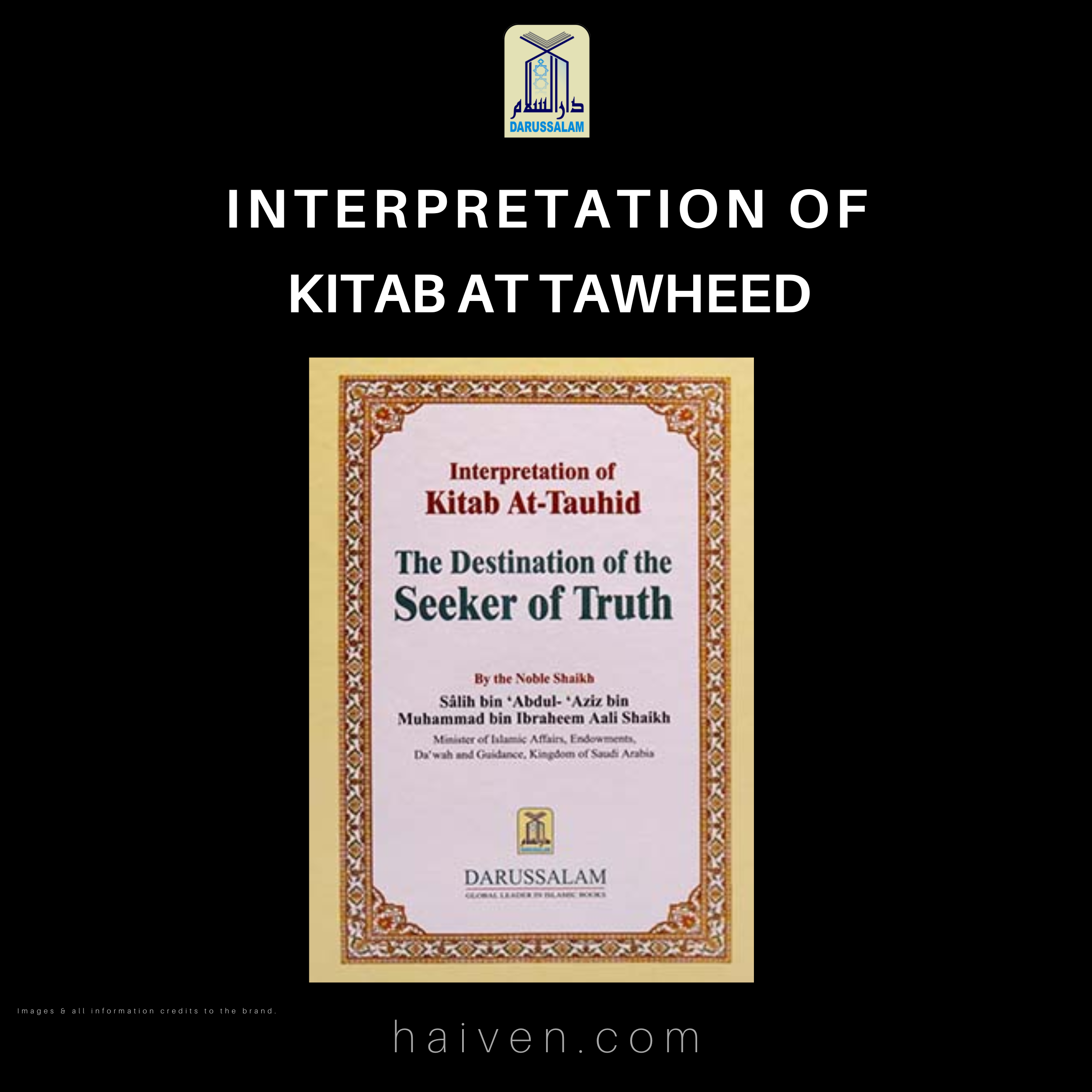 Interpretation of Kitab at Tawheed - Hard Cover - English