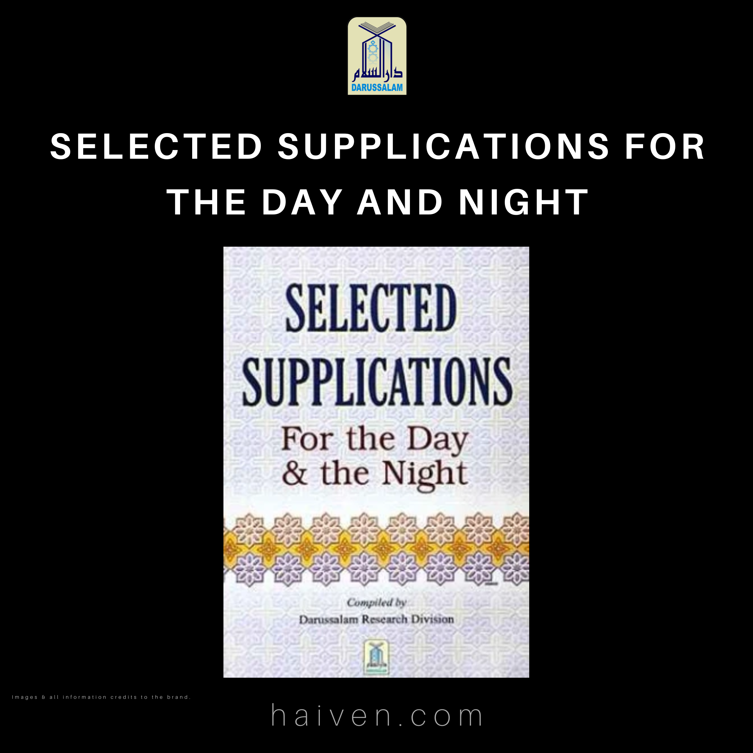 Selected Supplications for the Day and Night