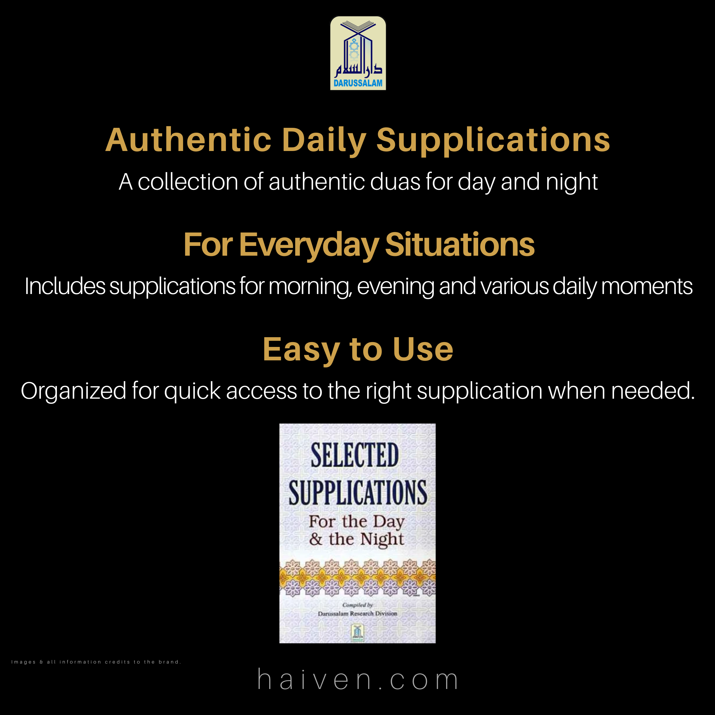 Selected Supplications for the Day and Night