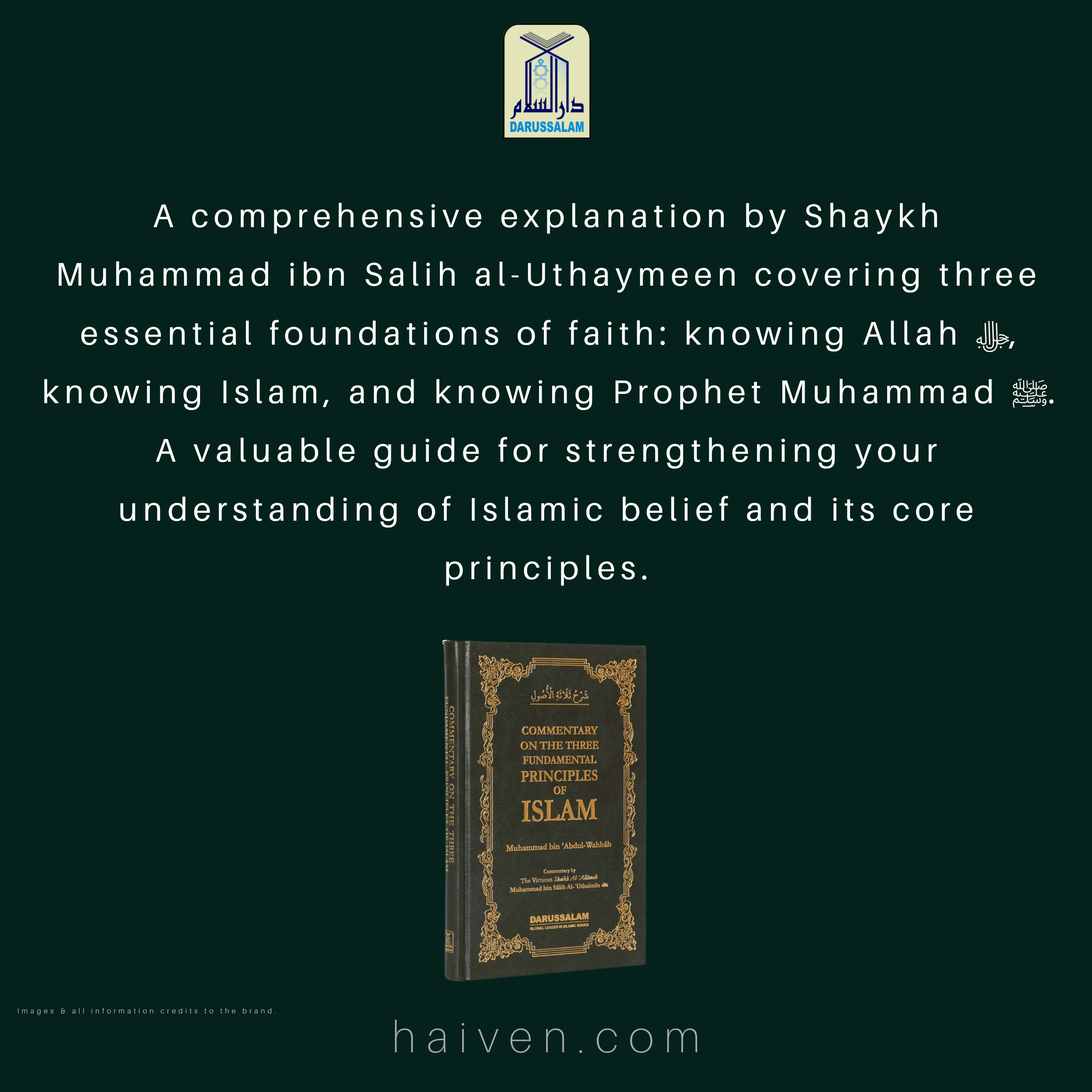 Commentary on the Three Fundamental Principles of Islam