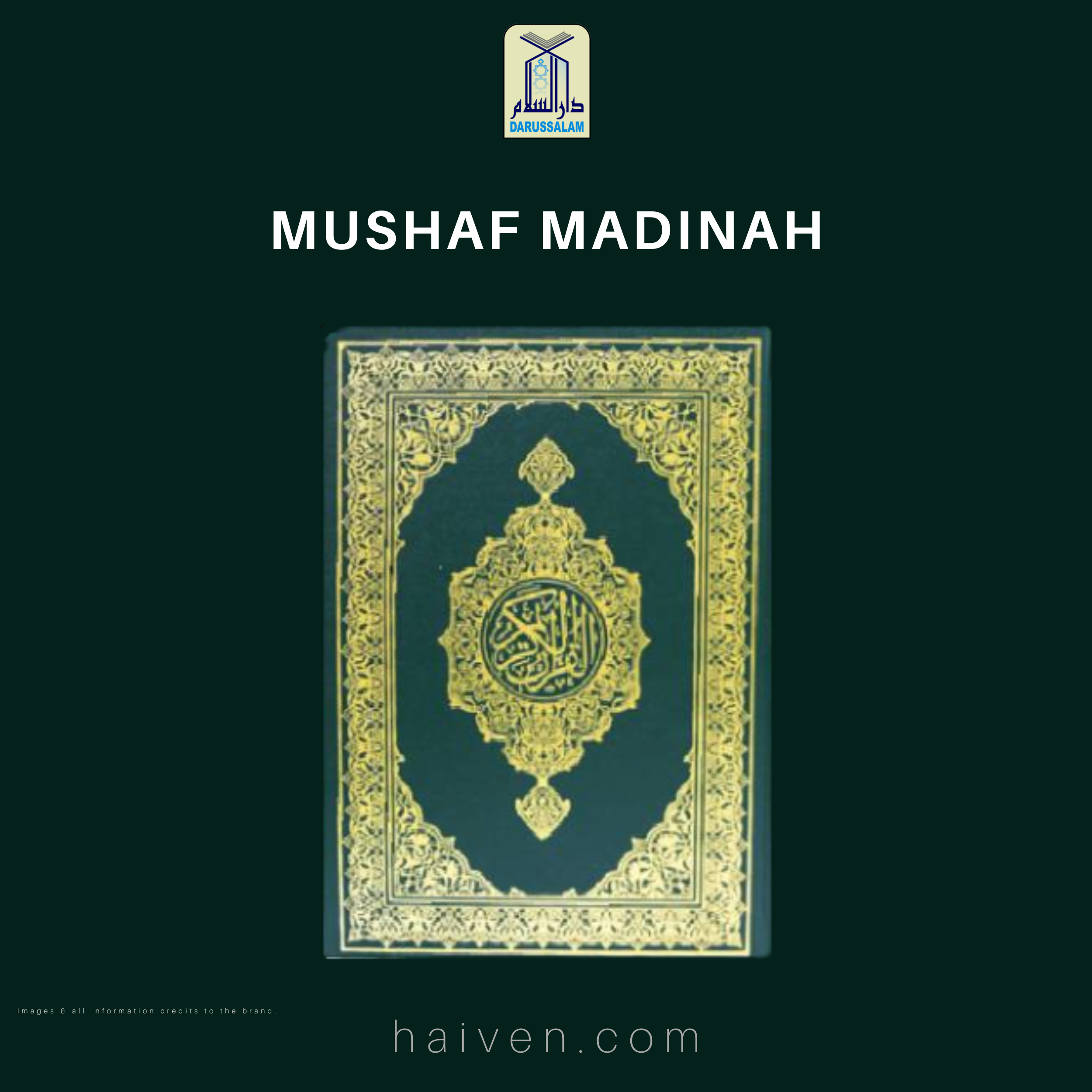 Mushaf Madina 14X21 Green