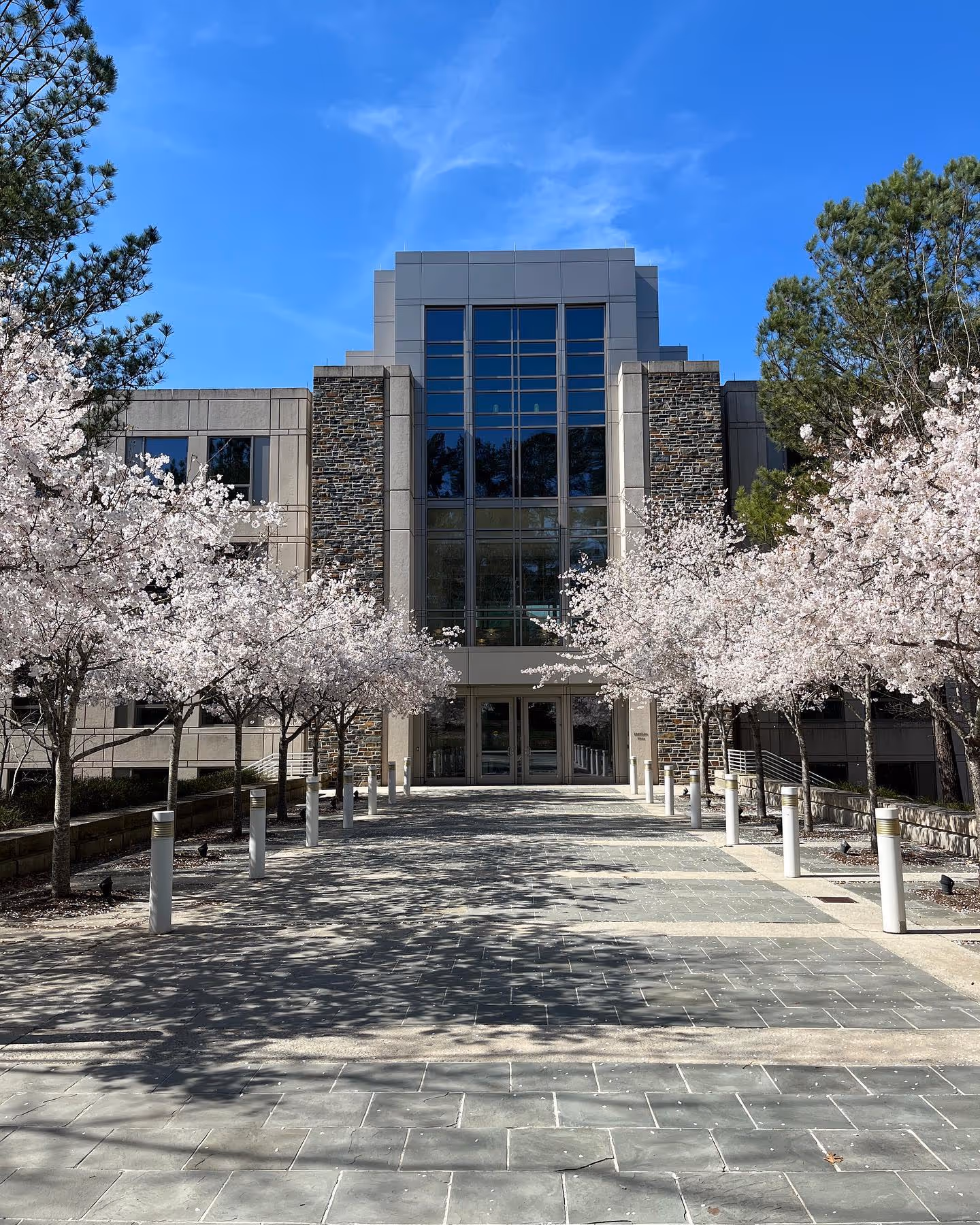 Entrance to Fuqua School of Business Building