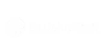 Illuminus AI company logo with a stylized geometric design on the left.