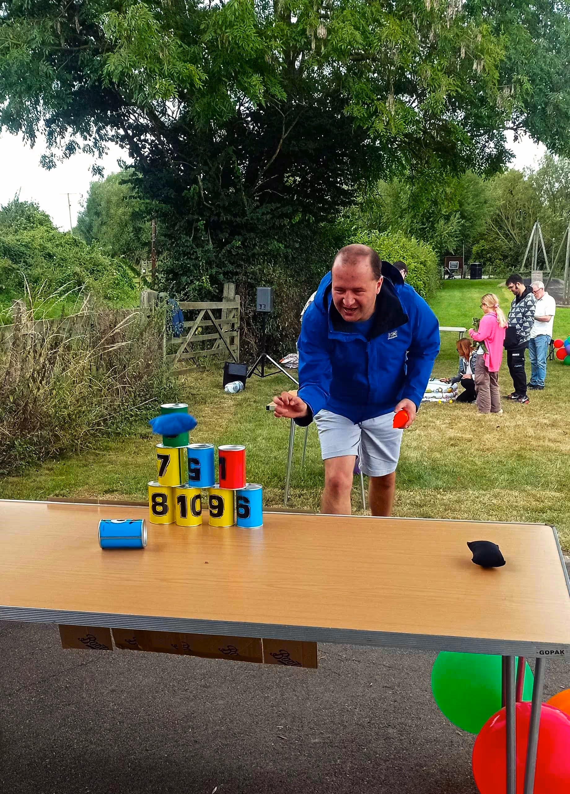 playing games in park 