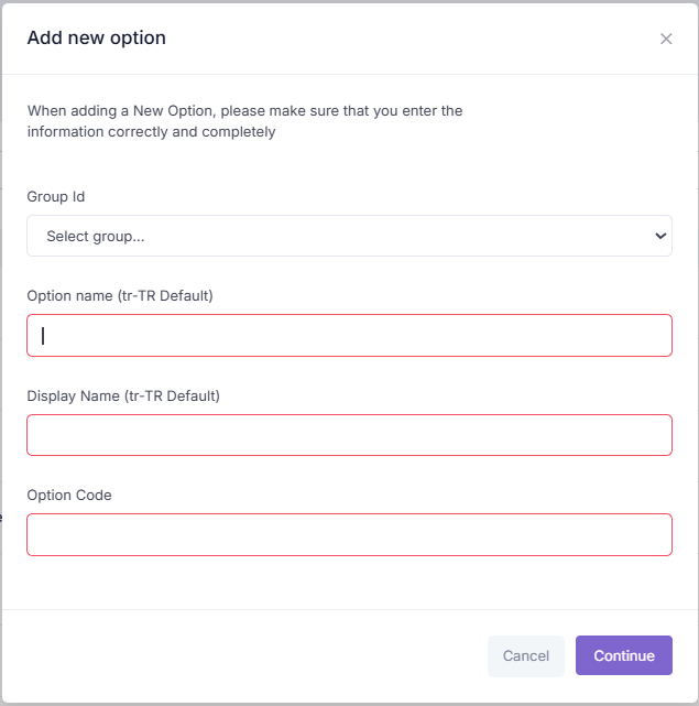Add Option