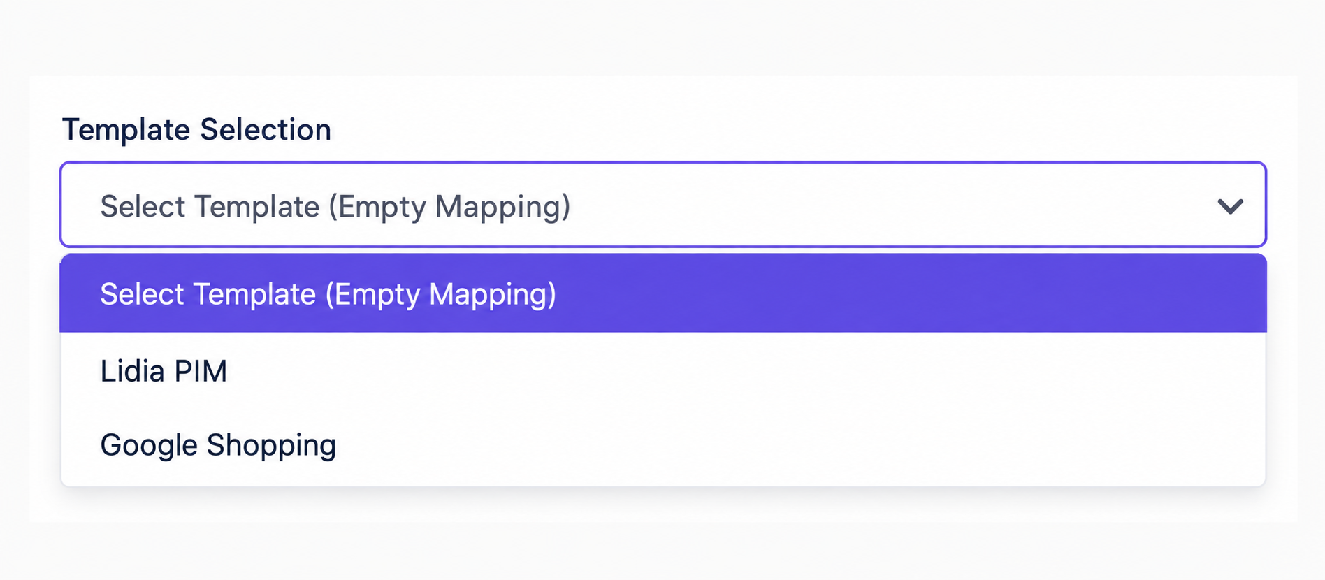 Feed Format Selection