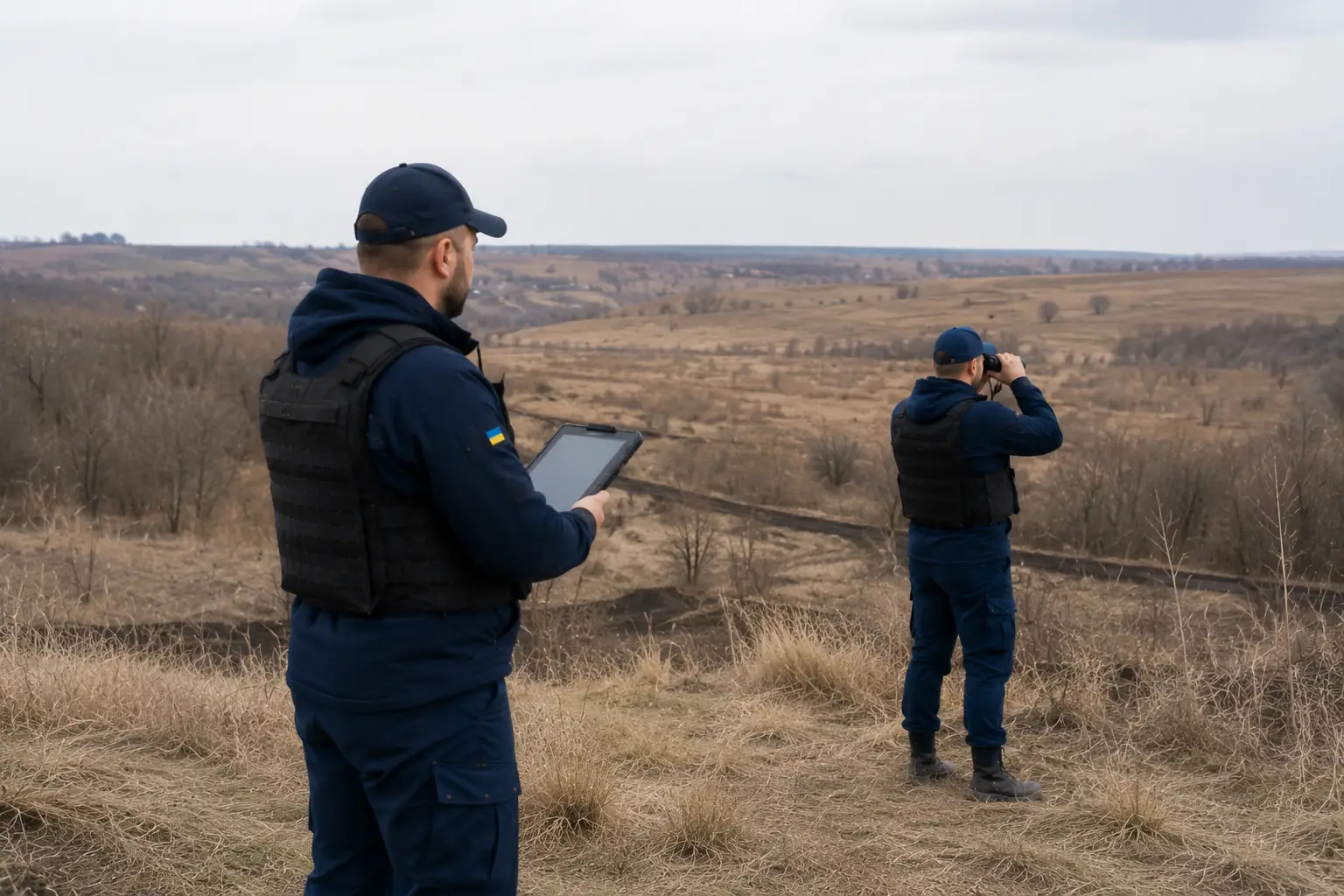Фахівці проводять нетехнічне обстеження потенційно небезпечної території