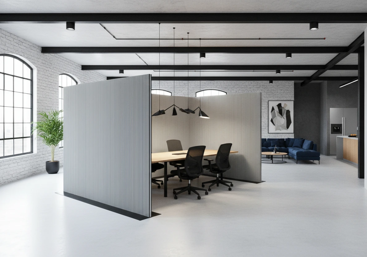 Flexpanel modulair wandsysteem voor co-working
