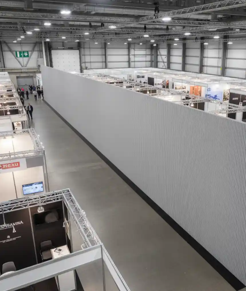 Flexpanel lange akoestische wand