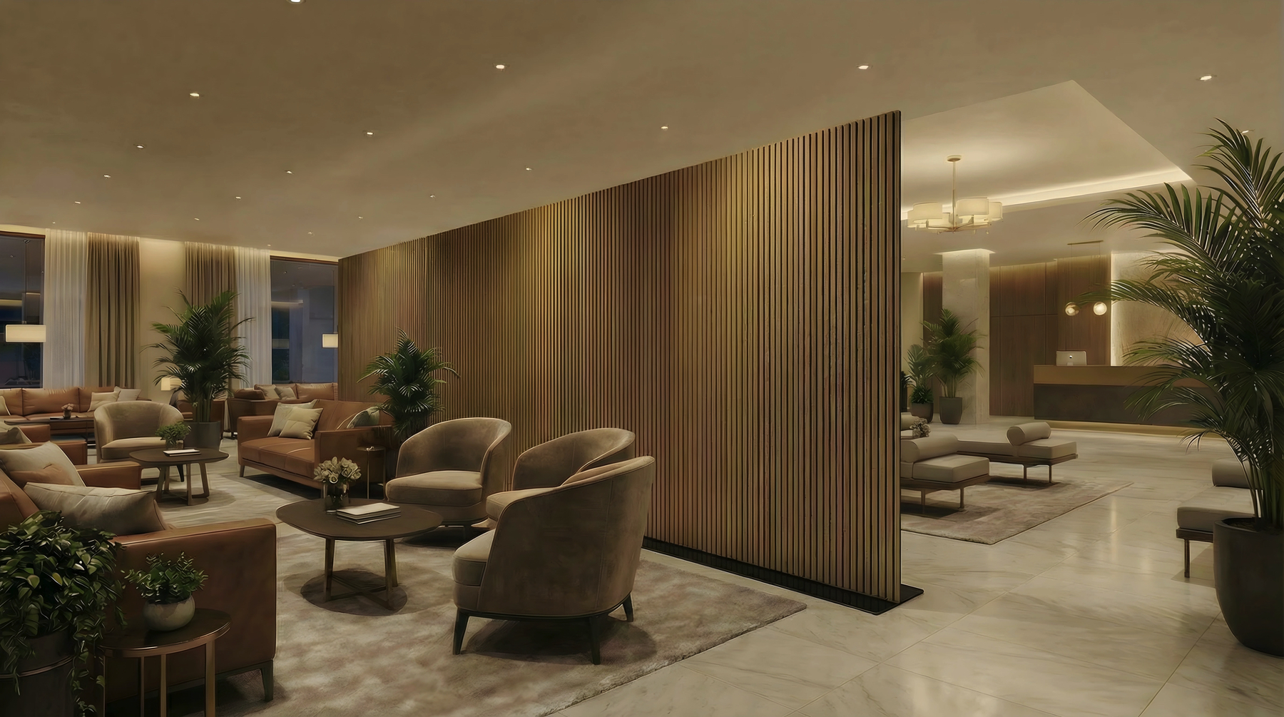 Akoestische wanden voor een tentoonstelling