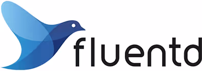 Fluento logo with a stylized blue bird representing communication