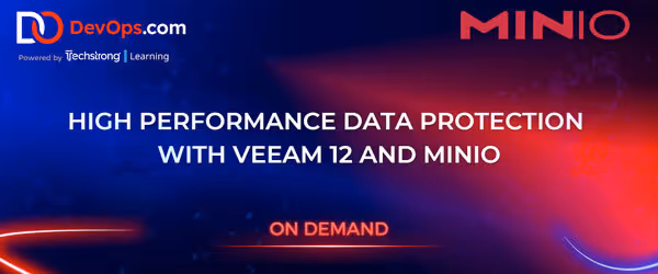 DevOps.com webinar banner about data protection with Veeam and MinIO