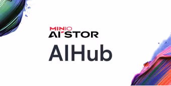 MING AI'STOR AIHub logo with colorful abstract brush stroke design