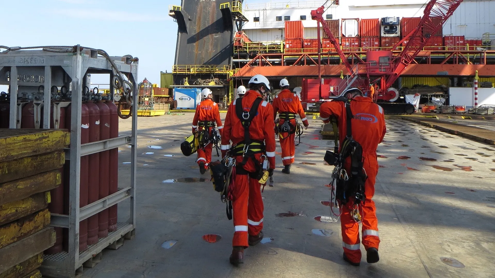 Conbit personnel working at the project location 
