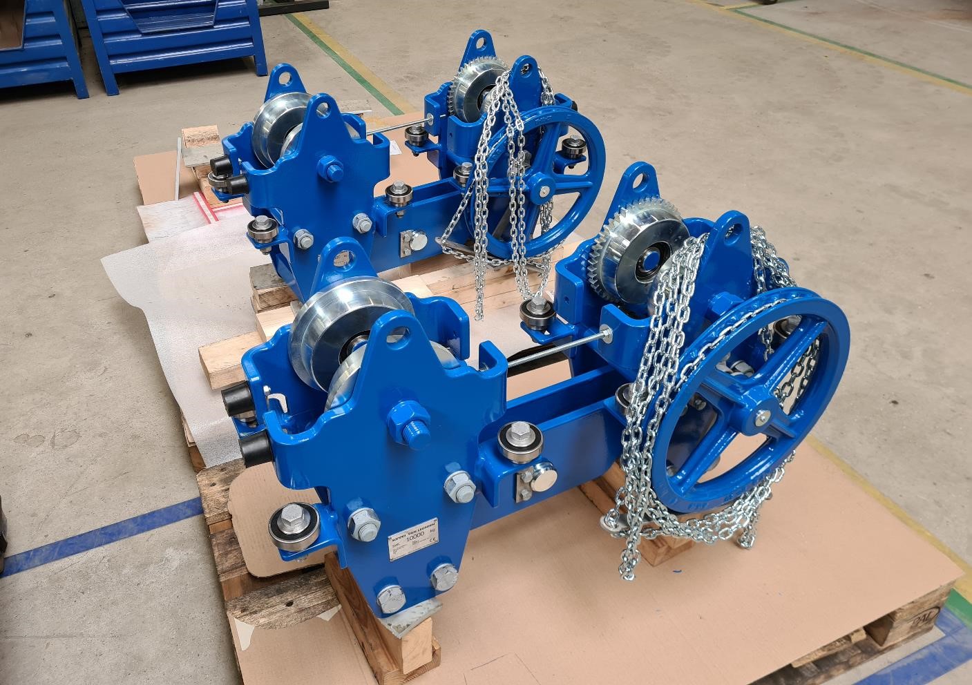 Trolley hoist to lift loads of 10 tonnes using the existing monorail