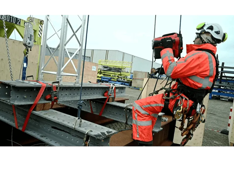 Specialized equipment in the emergency response team's toolkit includes the power ascender, vital for accessing structures during emergencies and ensuring safety precautions are met.
