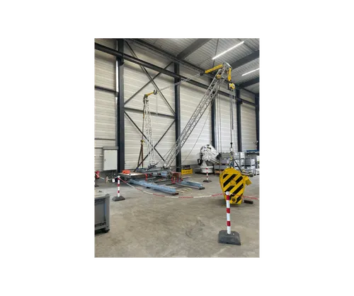Load test of the lifting system that is used to replace the crane cabin of the Seatrax crane on the Mars platform offshore USA