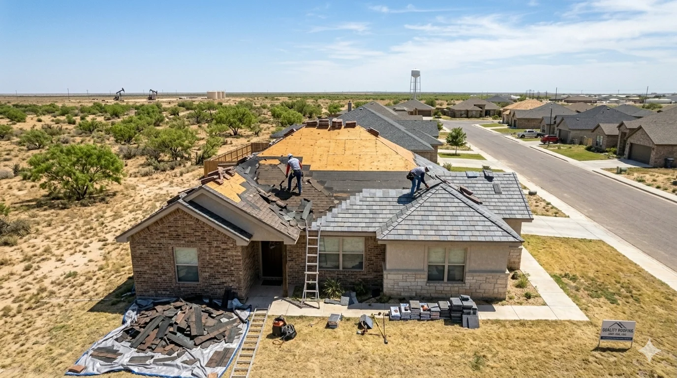 Residential Roof Replacement in Midland & Odessa
