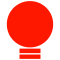 Red map pin icon.