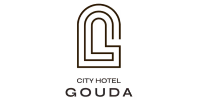 City Hotel Gouda logo with stylized L and G letters.
