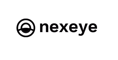 Nexeye logo with an abstract circular icon.