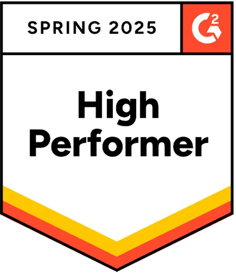 Award logo High Performer spring 2025