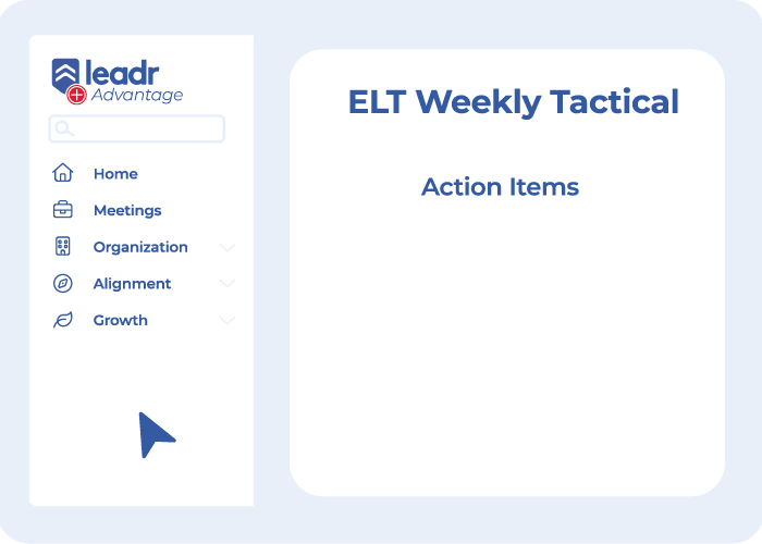 Screenshot of Leadr interface displaying