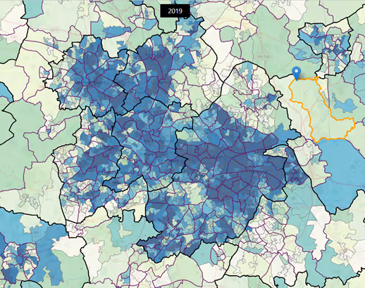 A map of birmingham