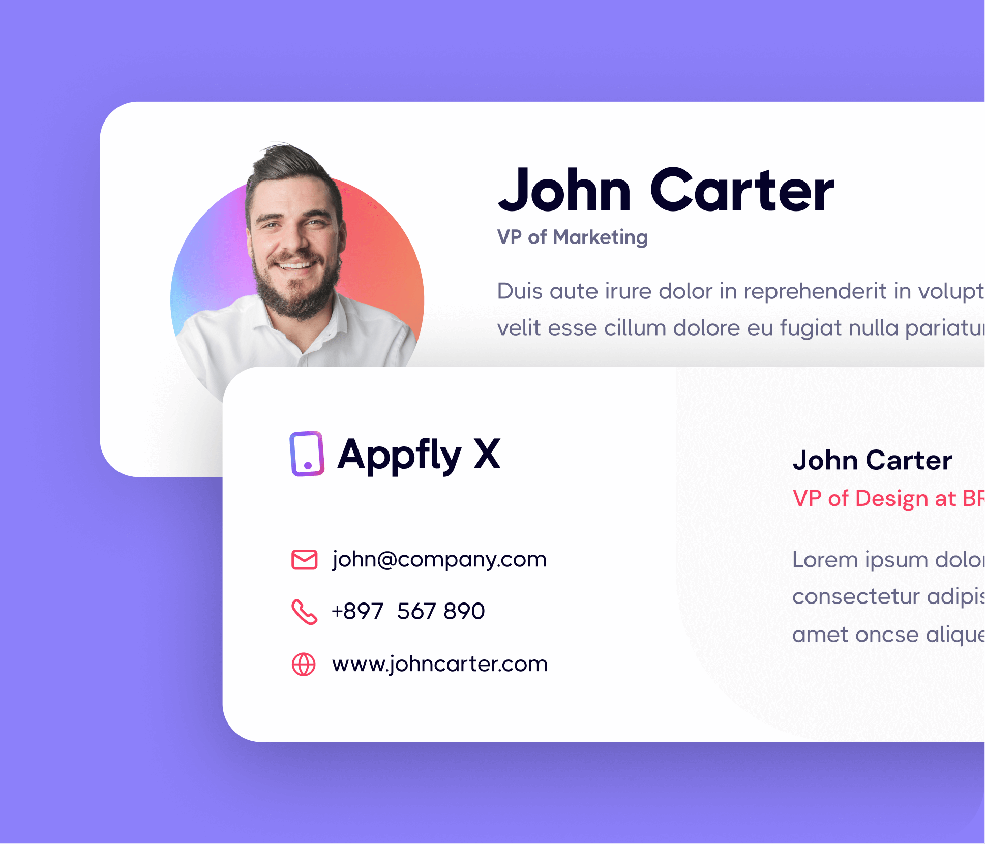 Appfly X - Email Signature - Mobile App Webflow Template