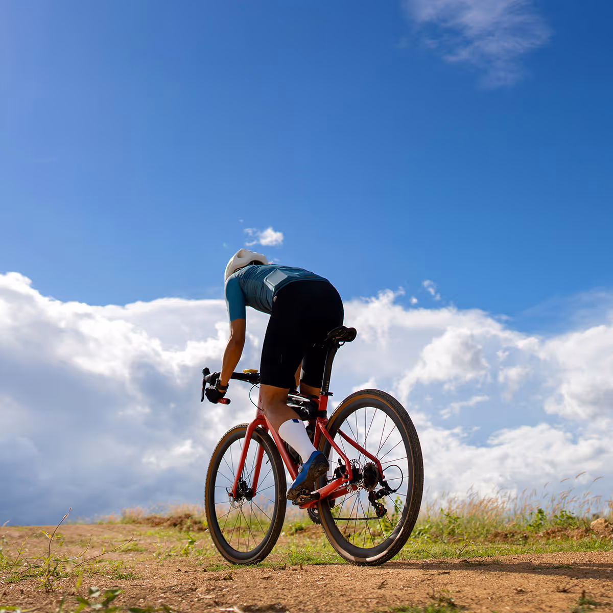 man on bike