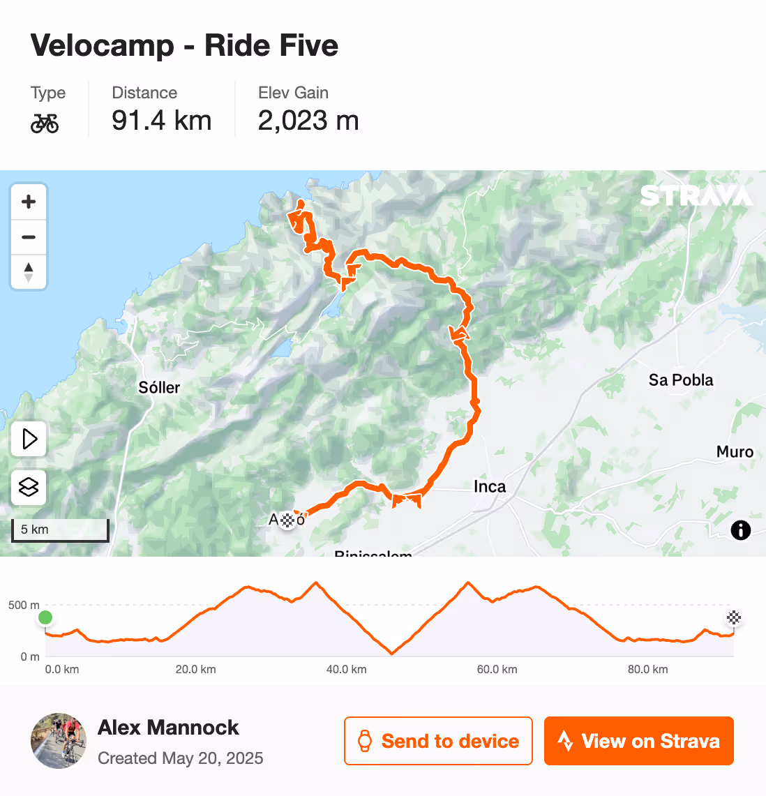 velocamp ride 5