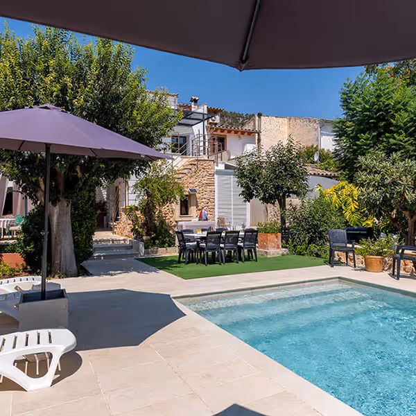 swimming pool at the villa