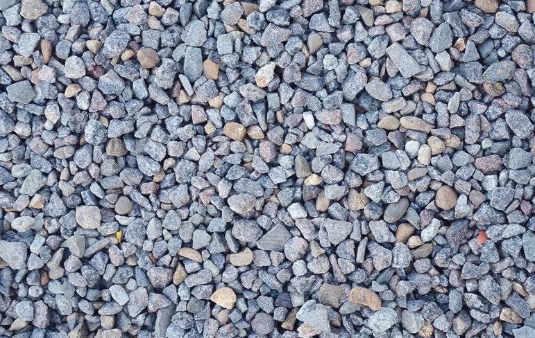 Crushed stone aggregate and gravel for structural backfill requiring excavation support and proper compaction placement