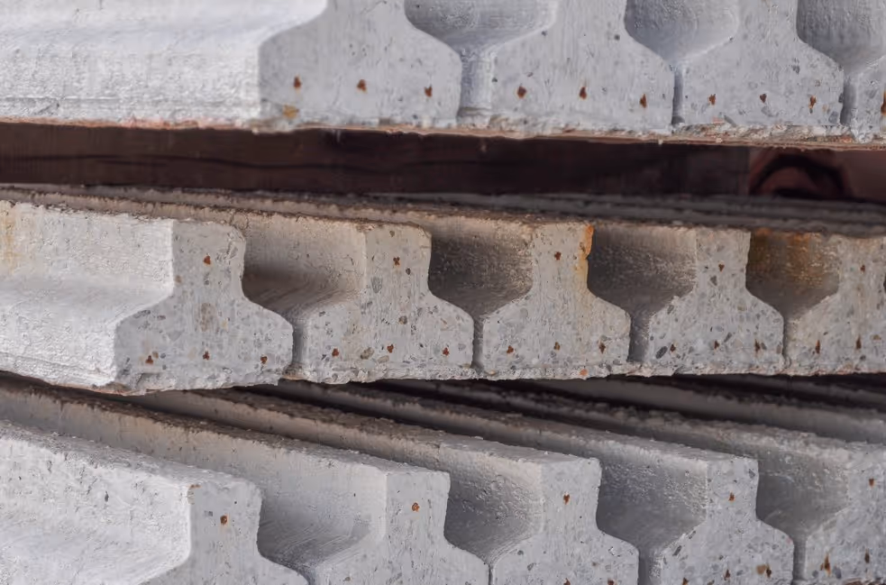 Stacked precast concrete barriers for construction site bulk transport and delivery services