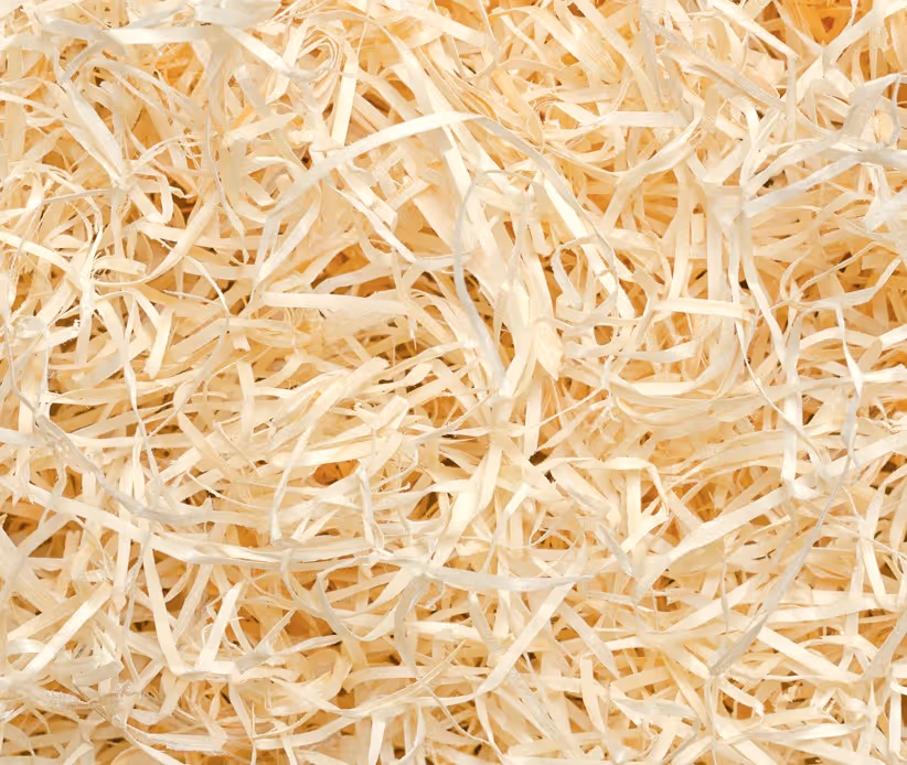 Fine wood shavings and fiber material from lumber processing requiring forestry product transport services