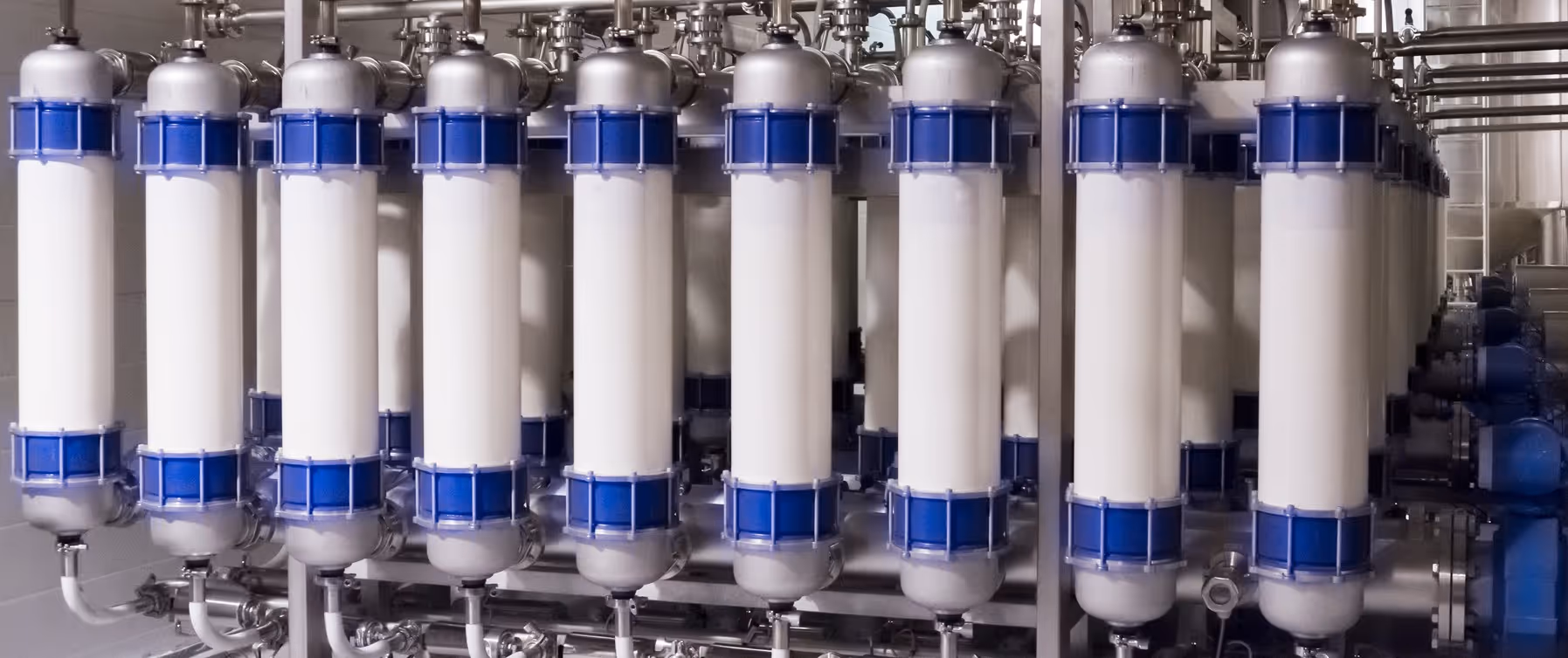 Industrial water filtration system and membrane components requiring specialized industrial equipment hauling services