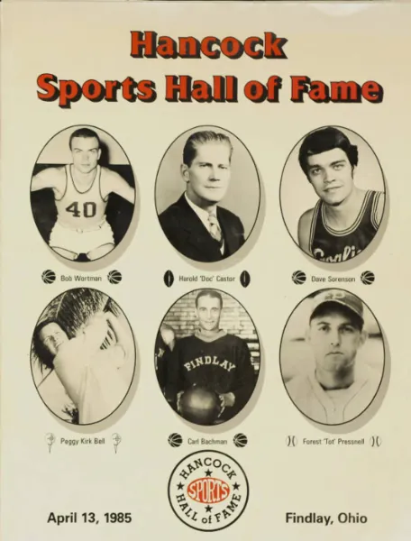 Hancock Sports Hall of Fame Induction Banquet Booklet 1985.