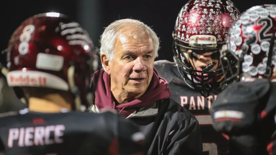 Don Masters with football team.