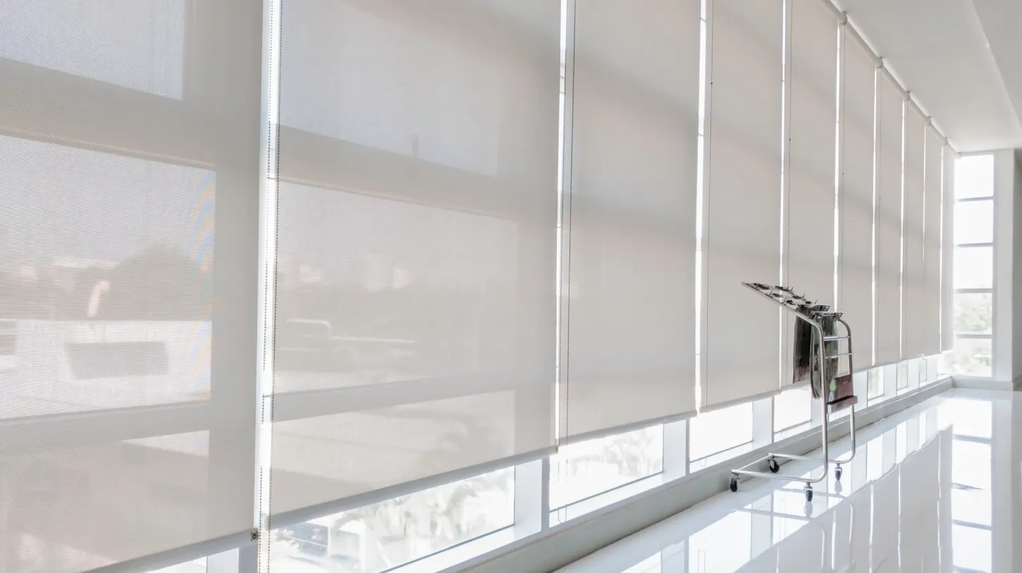Office windows with window shades in Greater Las Vegas