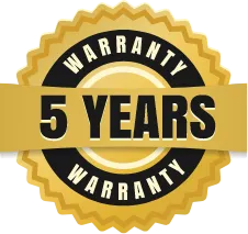 5 year warranty