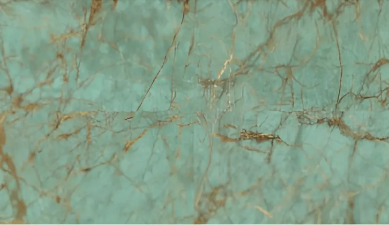 Ming Green marble-inspired interior wall panel for outdoor kitchen
