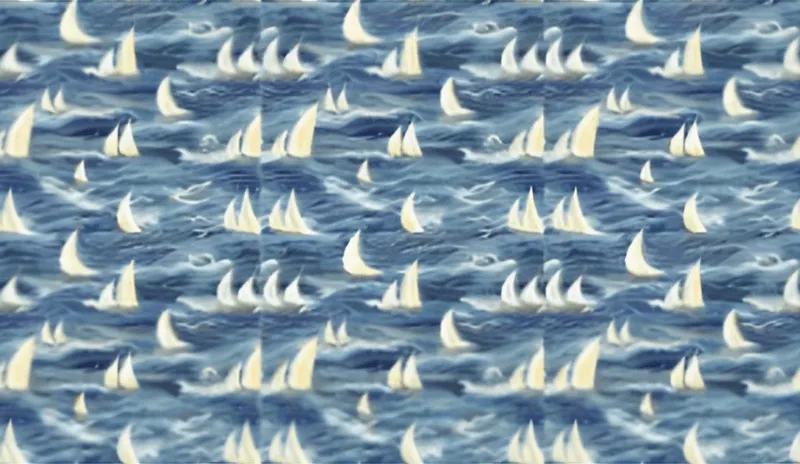 Seabreeze print interior wall panel for outdoor kitchen