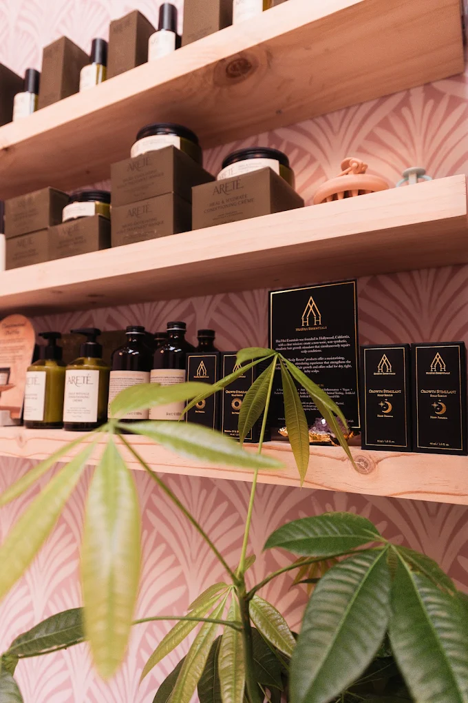 Luxury salon in Encinitas specializing in non-toxic scalp treatments and hair restoration