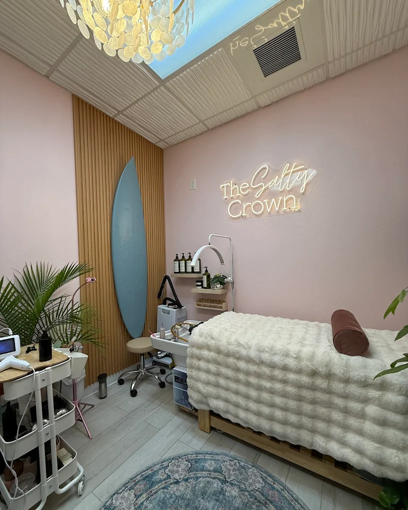 Modern head spa studio in Encinitas providing holistic hair wellness treatments and scalp care